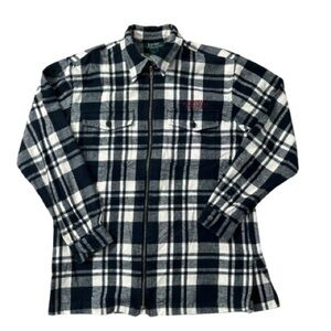 Ralph Lauren Vintage Y2K Buffalo Plaid Flannel Shacket Shirt Outdoor Cabincore